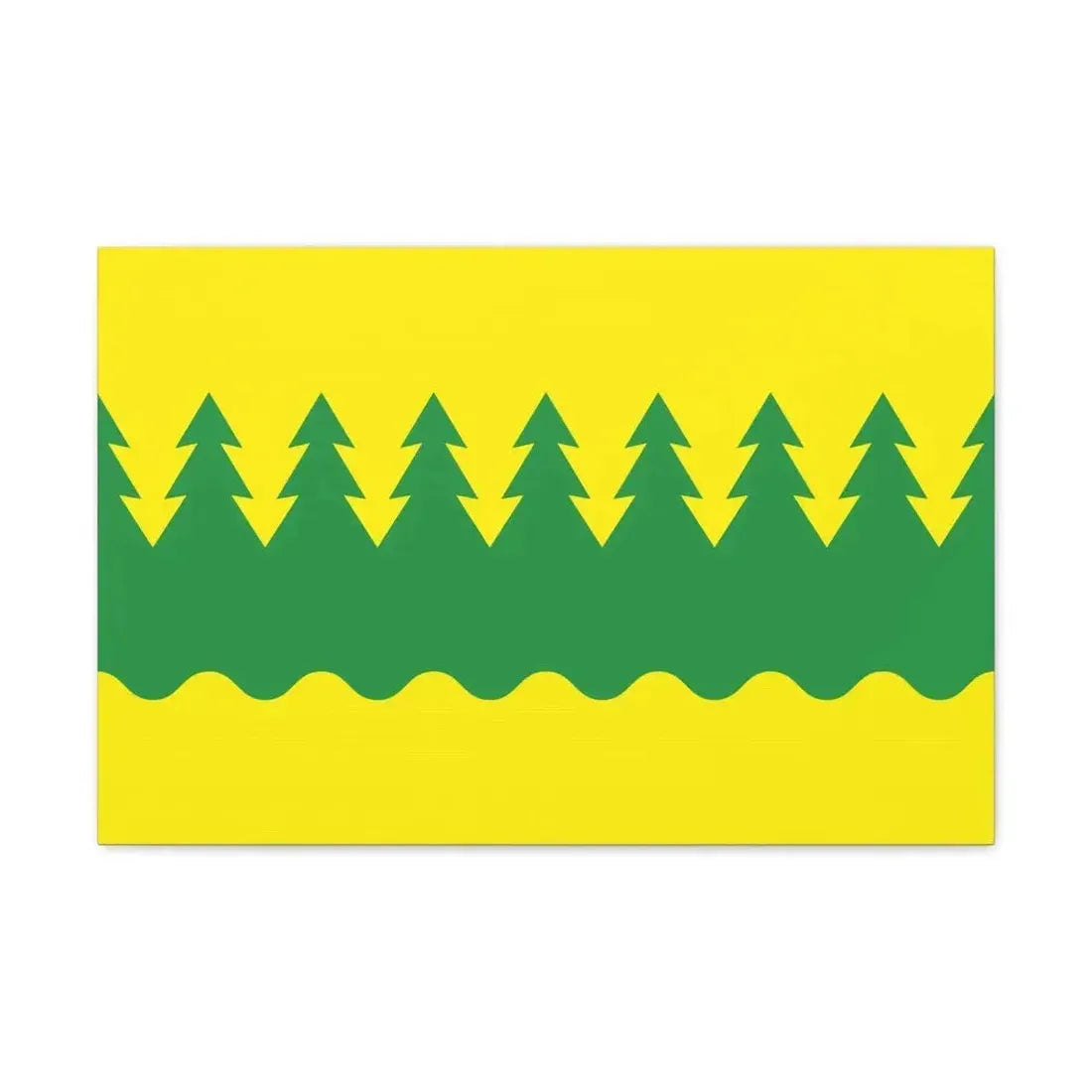 Flag of Kainuu Finland - Canvas Wall Art - The Sticker Space