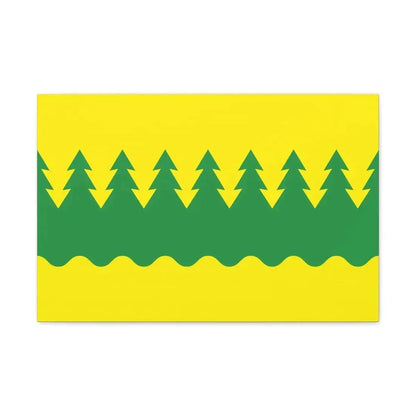Flag of Kainuu Finland - Canvas Wall Art - The Sticker Space