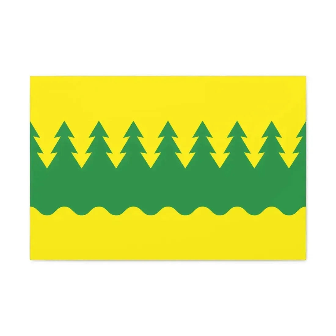 Flag of Kainuu Finland - Canvas Wall Art - The Sticker Space