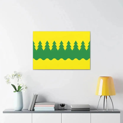 Flag of Kainuu Finland - Canvas Wall Art - The Sticker Space