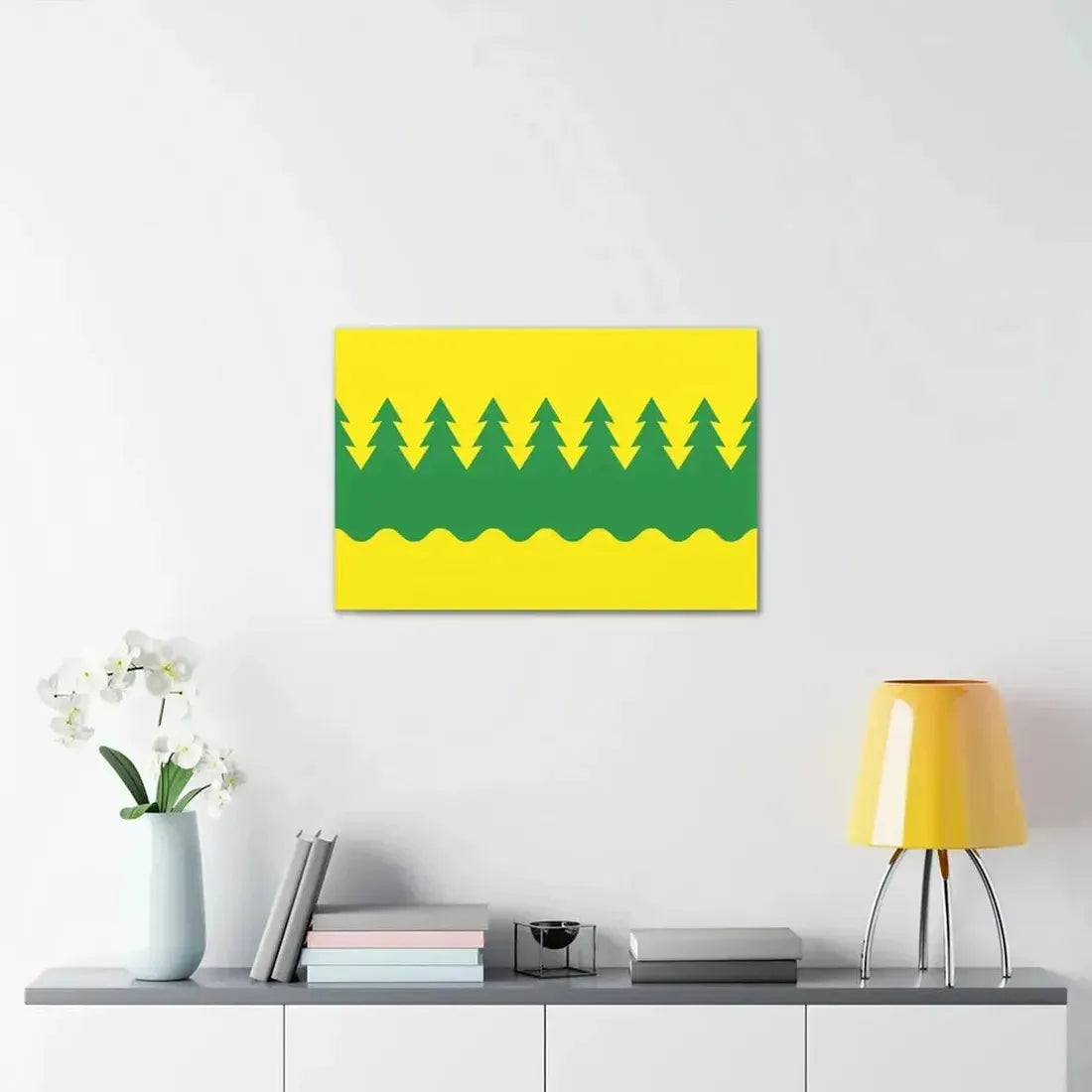 Flag of Kainuu Finland - Canvas Wall Art - The Sticker Space