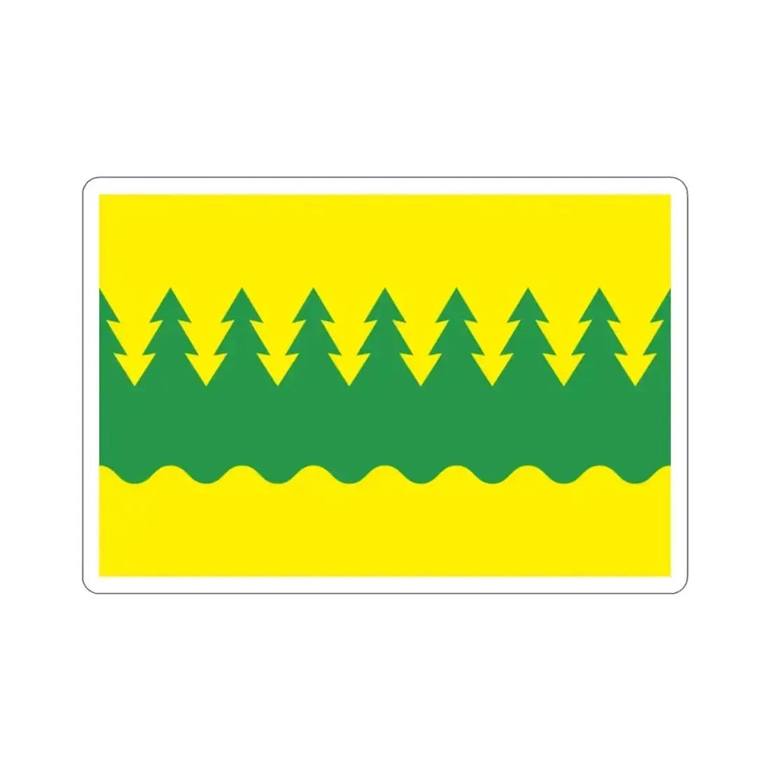 Flag of Kainuu Finland STICKER Vinyl Die-Cut Decal 2 Inch - The Sticker Space