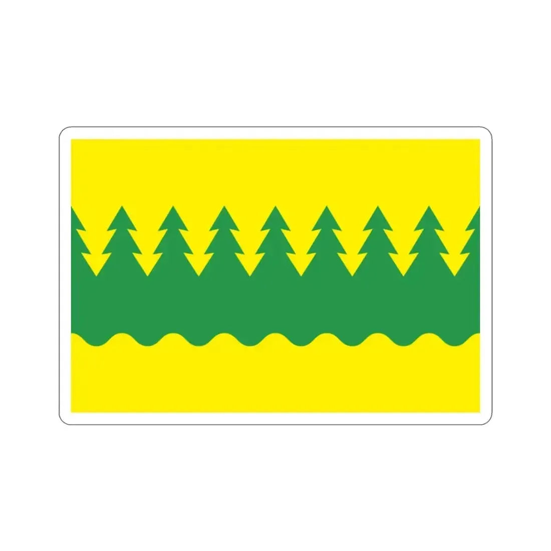 Flag of Kainuu Finland STICKER Vinyl Die-Cut Decal 2 Inch - The Sticker Space