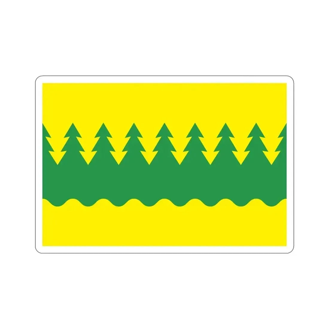 Flag of Kainuu Finland STICKER Vinyl Die-Cut Decal - The Sticker Space