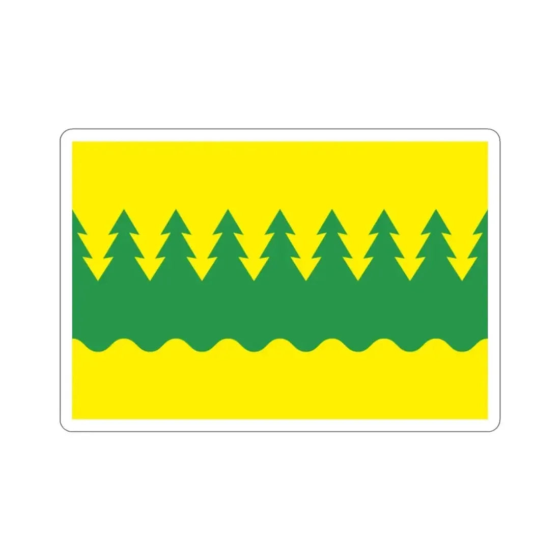 Flag of Kainuu Finland STICKER Vinyl Die-Cut Decal - The Sticker Space