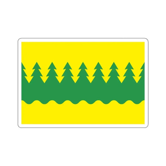 Flag of Kainuu Finland - STICKER Vinyl Kiss-Cut Decal 2 Inch White - The Sticker Space