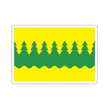 Flag of Kainuu Finland - STICKER Vinyl Kiss-Cut Decal 4 Inch White - The Sticker Space