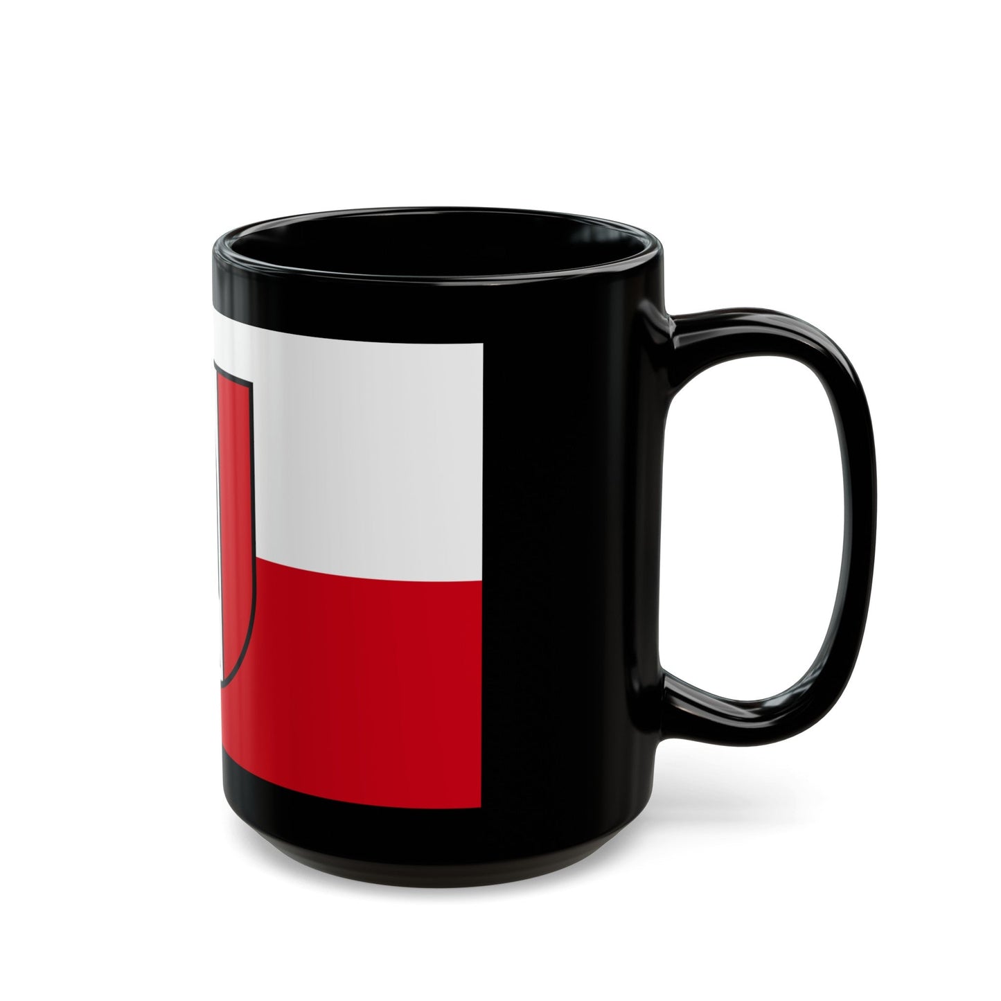 Flag of Kaiserslautern 2 Germany - Black Coffee Mug-The Sticker Space