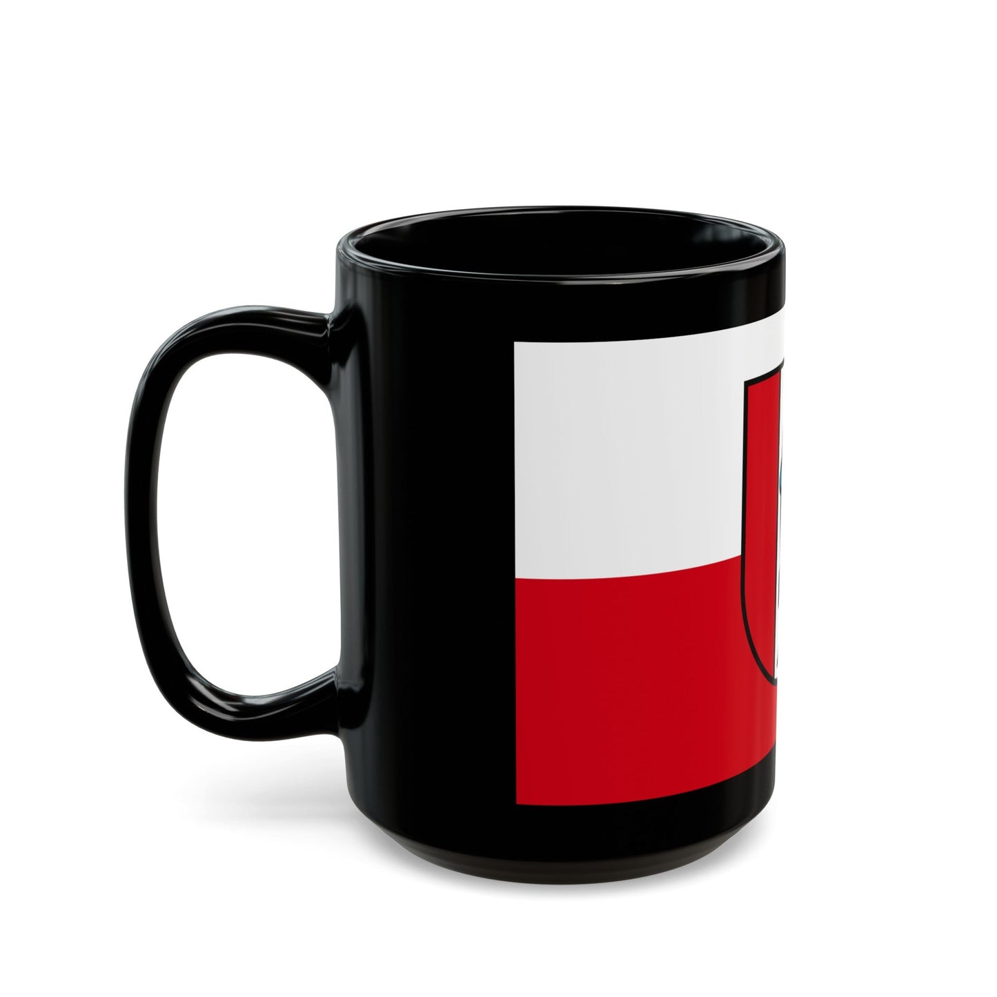 Flag of Kaiserslautern 2 Germany - Black Coffee Mug-The Sticker Space