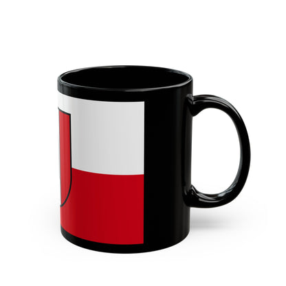 Flag of Kaiserslautern 2 Germany - Black Coffee Mug-The Sticker Space