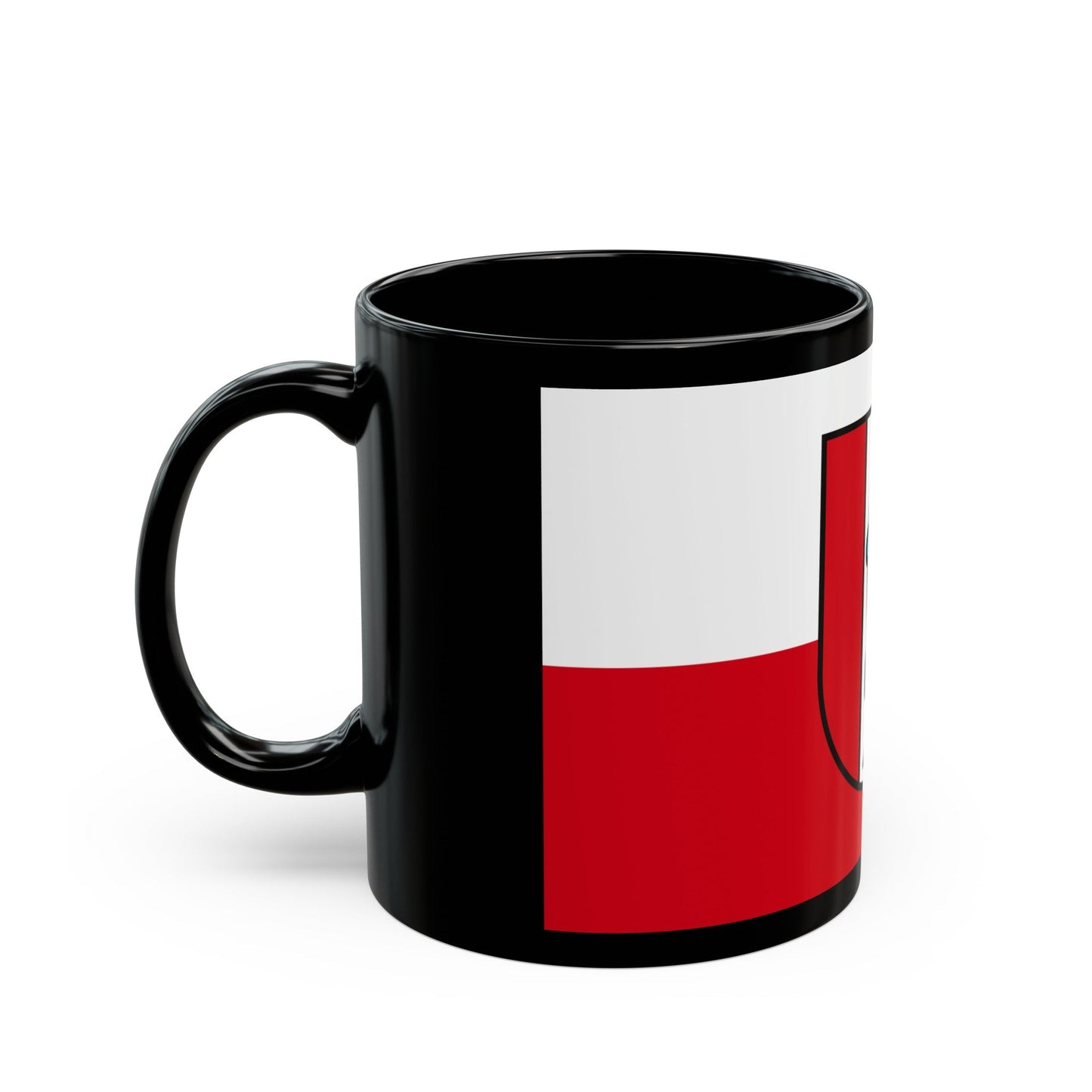 Flag of Kaiserslautern 2 Germany - Black Coffee Mug-The Sticker Space