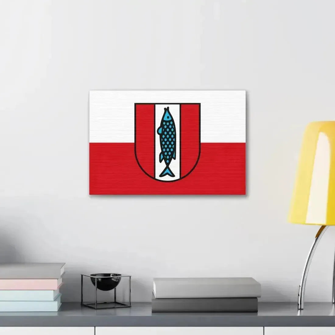 Flag of Kaiserslautern 2 Germany - Canvas Wall Art - The Sticker Space