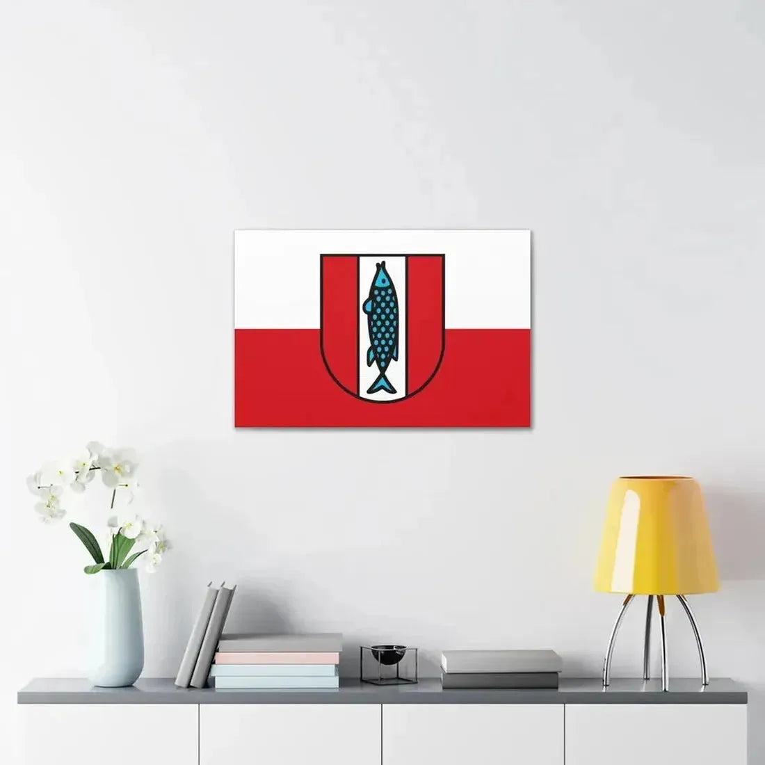 Flag of Kaiserslautern 2 Germany - Canvas Wall Art - The Sticker Space