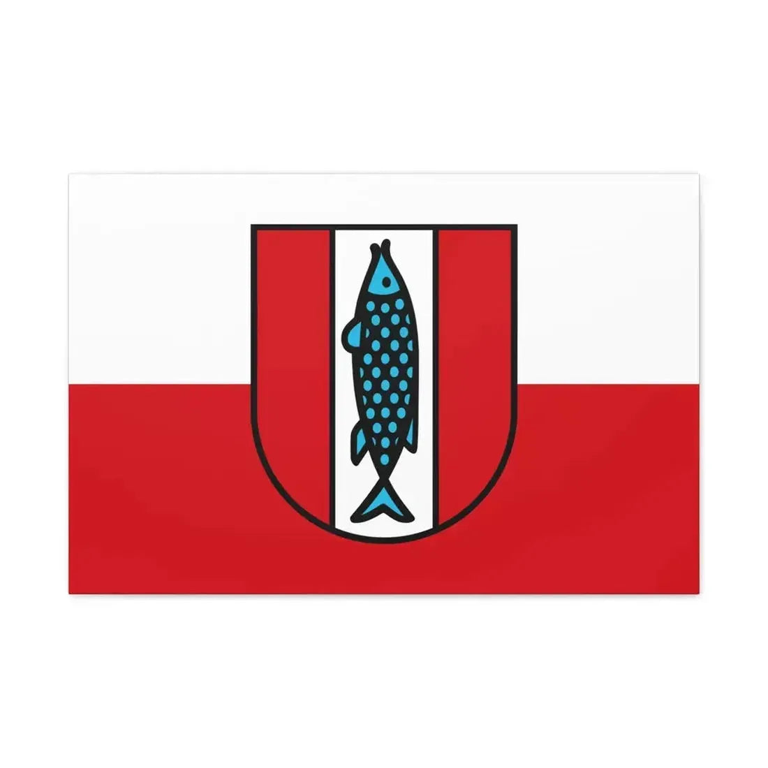 Flag of Kaiserslautern 2 Germany - Canvas Wall Art - The Sticker Space
