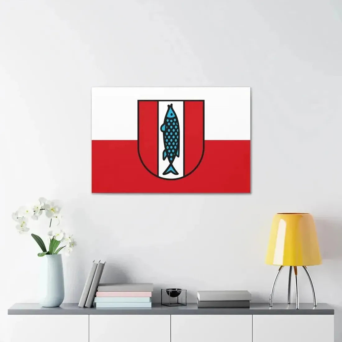Flag of Kaiserslautern 2 Germany - Canvas Wall Art - The Sticker Space