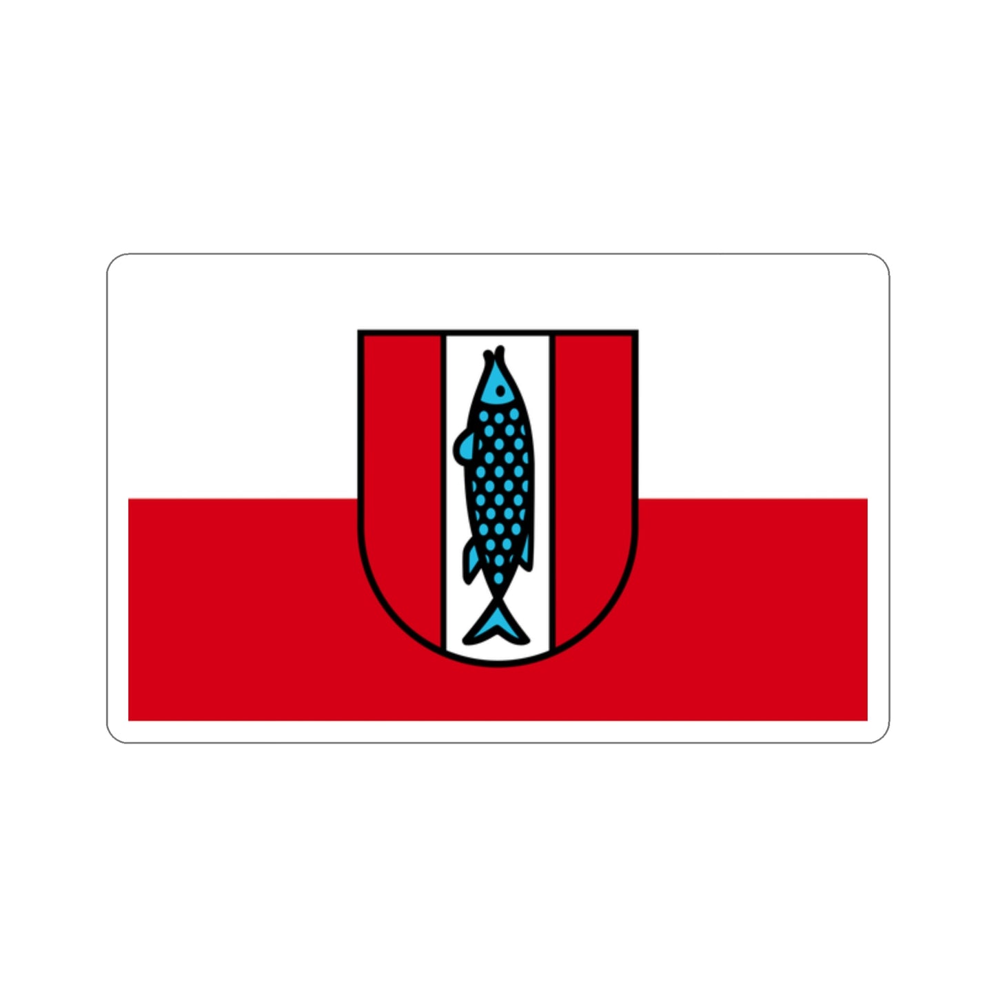 Flag of Kaiserslautern 2 Germany STICKER Vinyl Die-Cut Decal-2 Inch-The Sticker Space