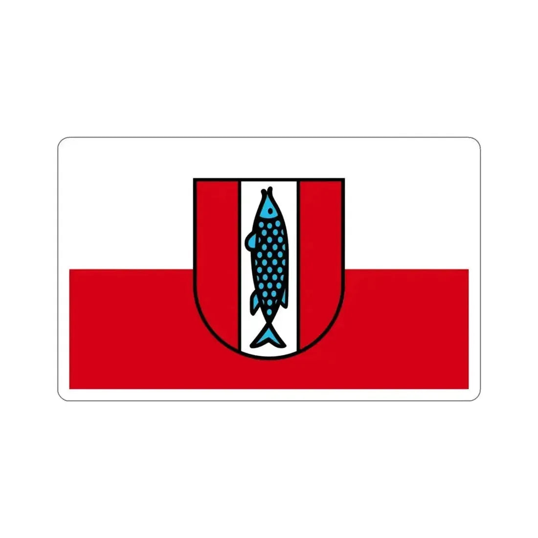 Flag of Kaiserslautern 2 Germany STICKER Vinyl Die-Cut Decal 4 Inch - The Sticker Space