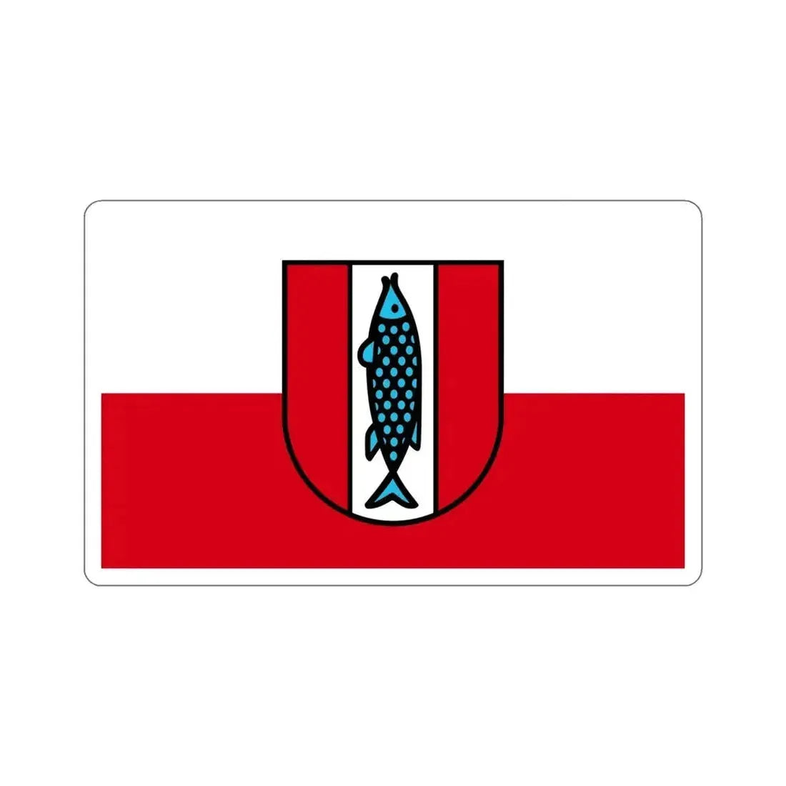 Flag of Kaiserslautern 2 Germany STICKER Vinyl Die-Cut Decal 5 Inch - The Sticker Space