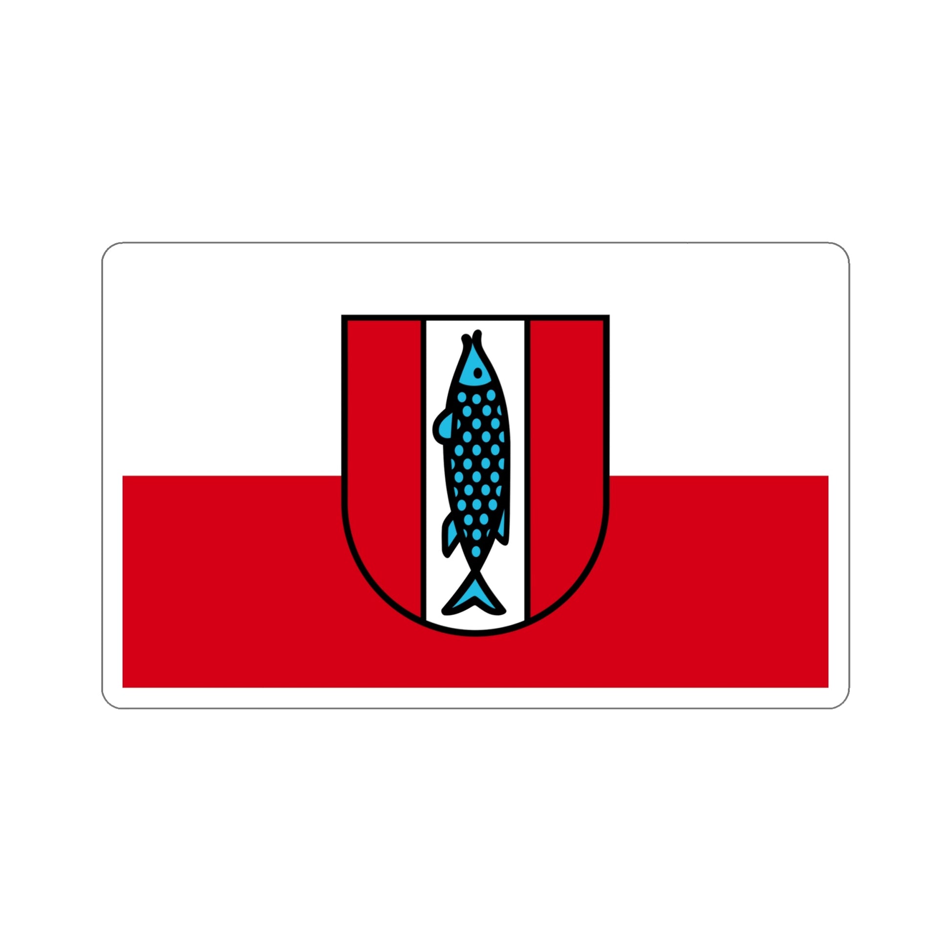 Flag of Kaiserslautern 2 Germany STICKER Vinyl Die-Cut Decal-6 Inch-The Sticker Space