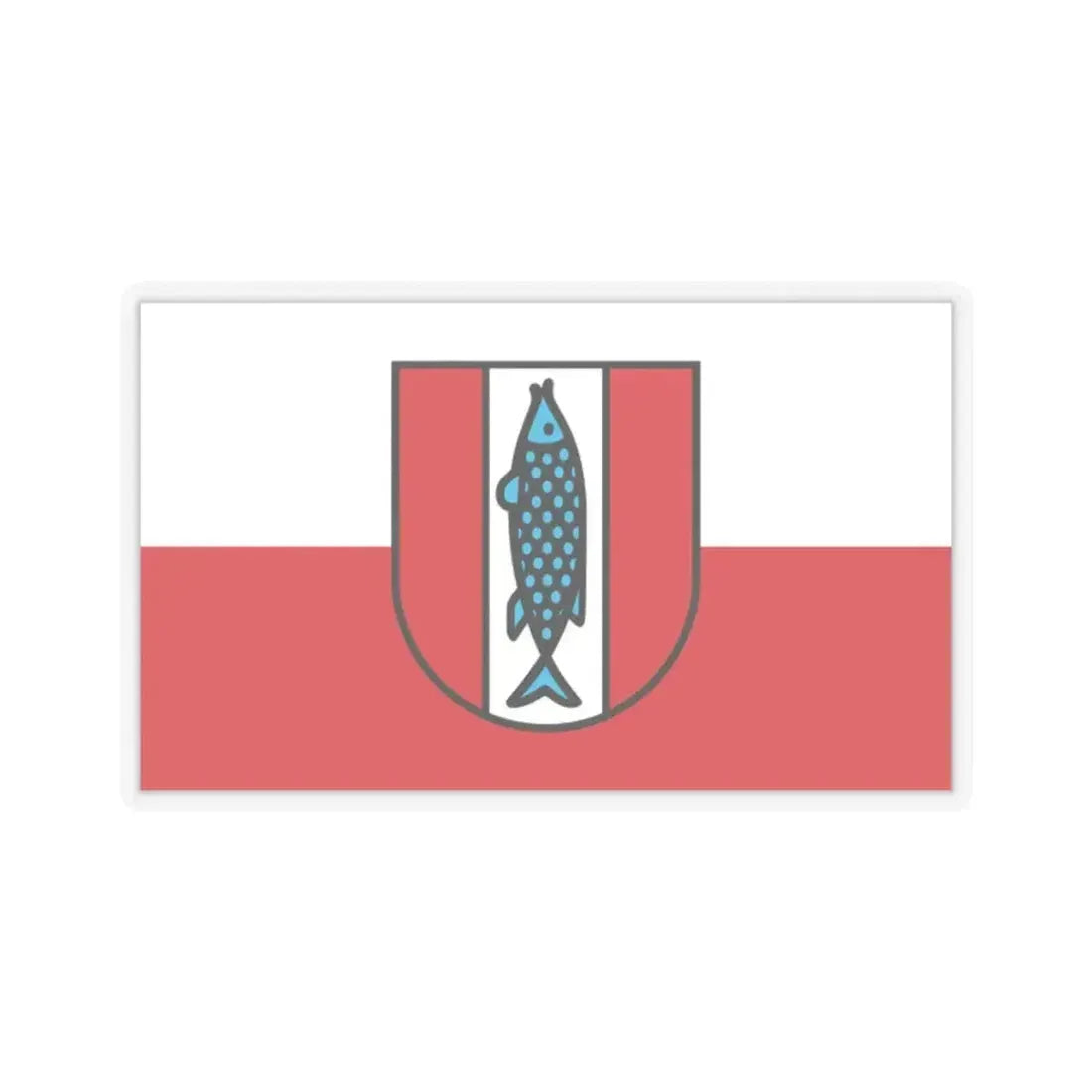 Flag of Kaiserslautern 2 Germany - STICKER Vinyl Kiss-Cut Decal 2 Inch Transparent - The Sticker Space