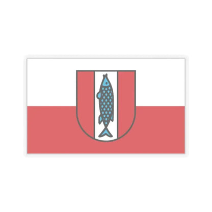 Flag of Kaiserslautern 2 Germany - STICKER Vinyl Kiss-Cut Decal 2 Inch Transparent - The Sticker Space