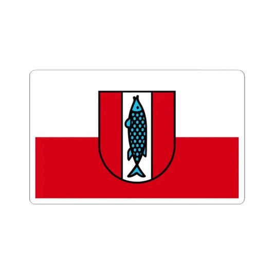 Flag of Kaiserslautern 2 Germany - STICKER Vinyl Kiss-Cut Decal 2 Inch White - The Sticker Space