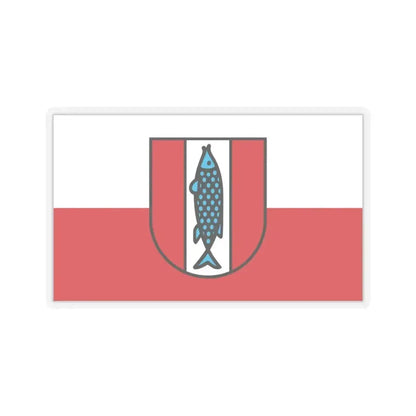Flag of Kaiserslautern 2 Germany - STICKER Vinyl Kiss-Cut Decal 3 Inch Transparent - The Sticker Space