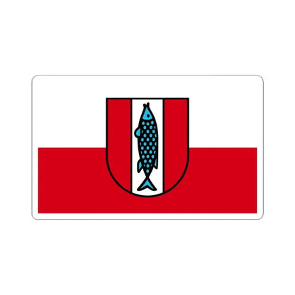 Flag of Kaiserslautern 2 Germany - STICKER Vinyl Kiss-Cut Decal 4 Inch White - The Sticker Space