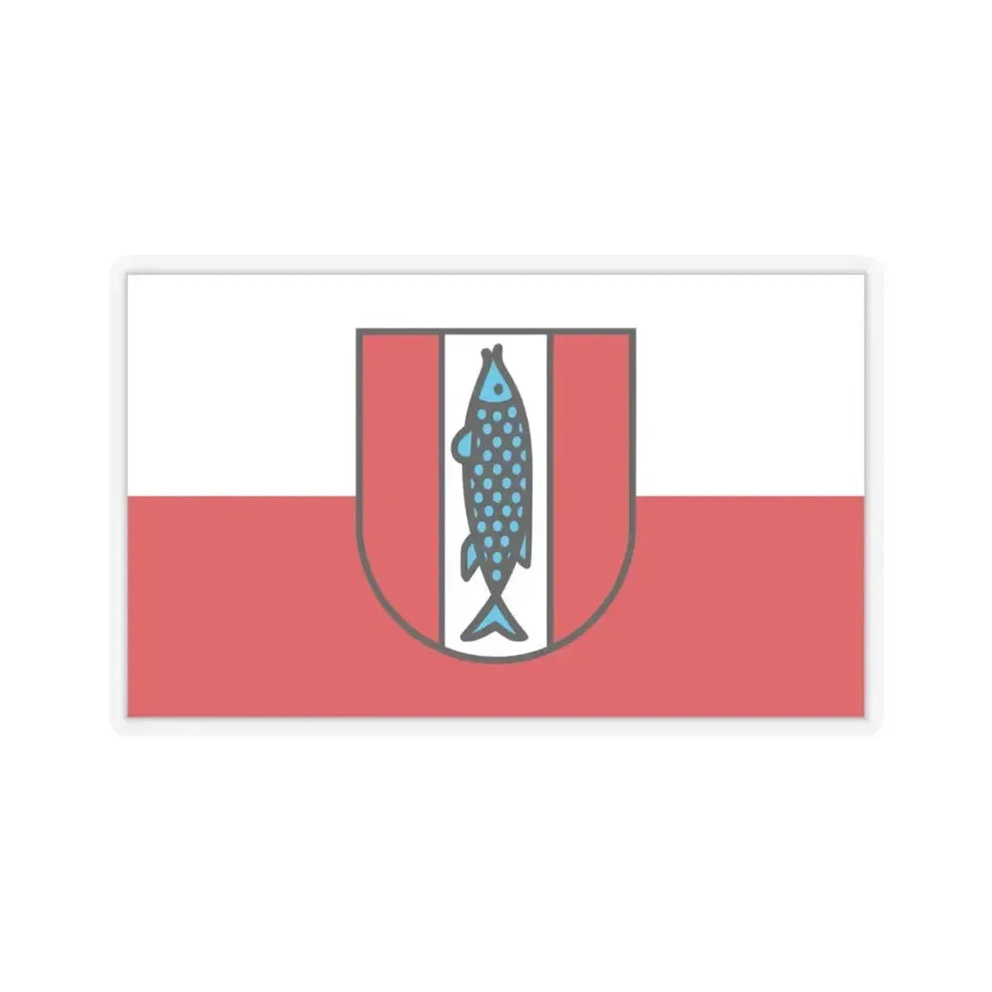 Flag of Kaiserslautern 2 Germany - STICKER Vinyl Kiss-Cut Decal 6 Inch Transparent - The Sticker Space