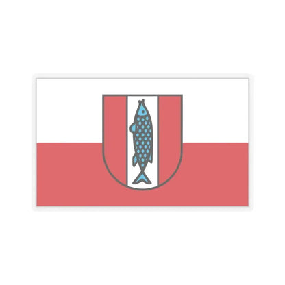 Flag of Kaiserslautern 2 Germany - STICKER Vinyl Kiss-Cut Decal 6 Inch Transparent - The Sticker Space