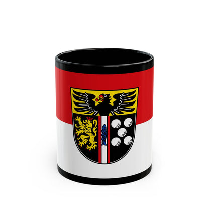 Flag of Kaiserslautern Germany - Black Coffee Mug-11oz-The Sticker Space