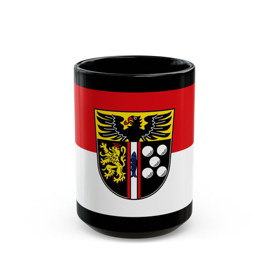 Flag of Kaiserslautern Germany - Black Coffee Mug-15oz-The Sticker Space