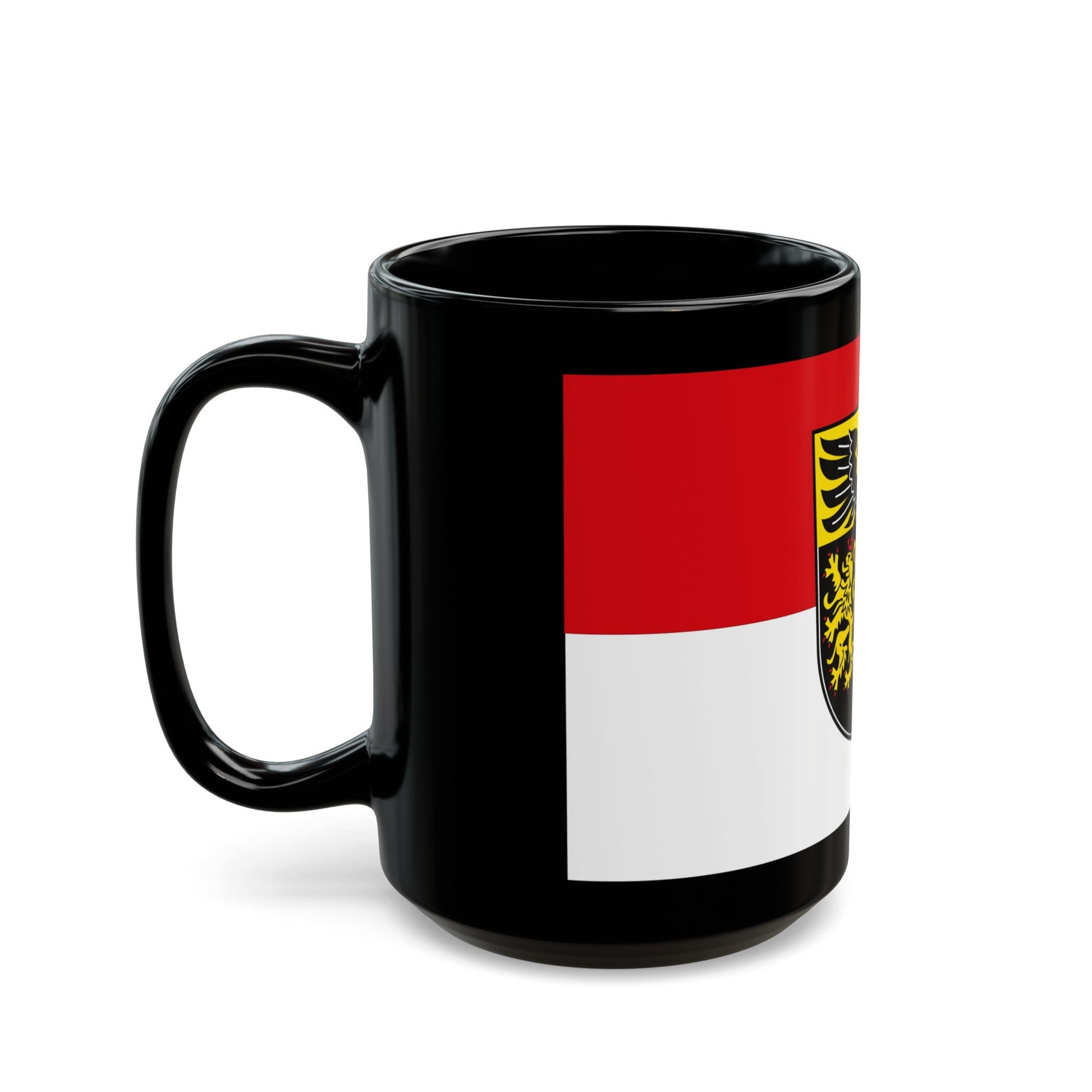 Flag of Kaiserslautern Germany - Black Coffee Mug-The Sticker Space