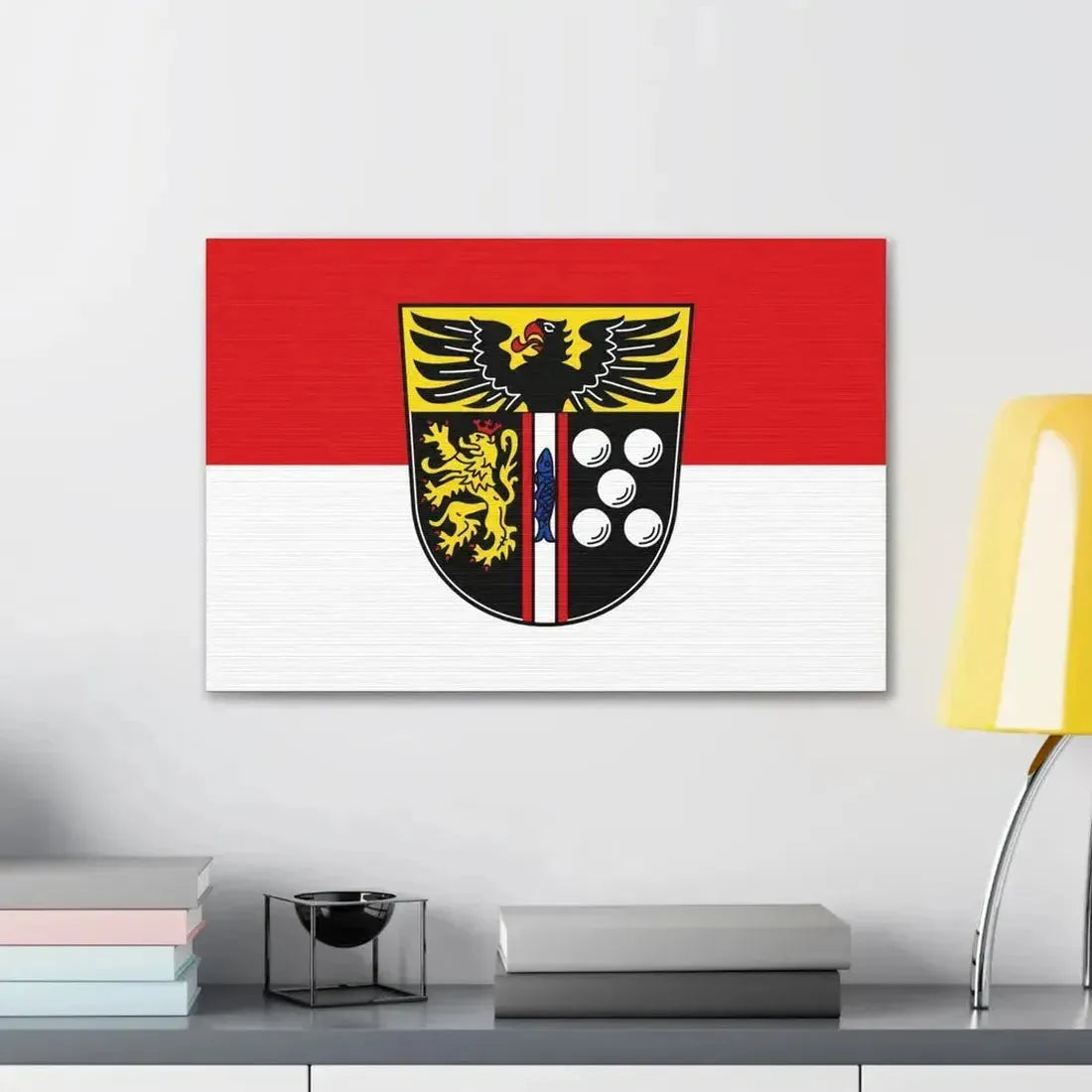 Flag of Kaiserslautern Germany - Canvas Wall Art - The Sticker Space