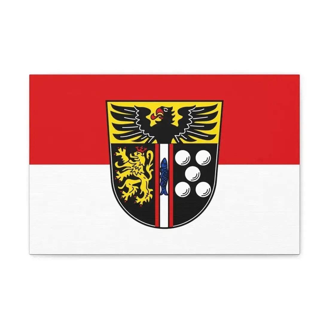 Flag of Kaiserslautern Germany - Canvas Wall Art - The Sticker Space