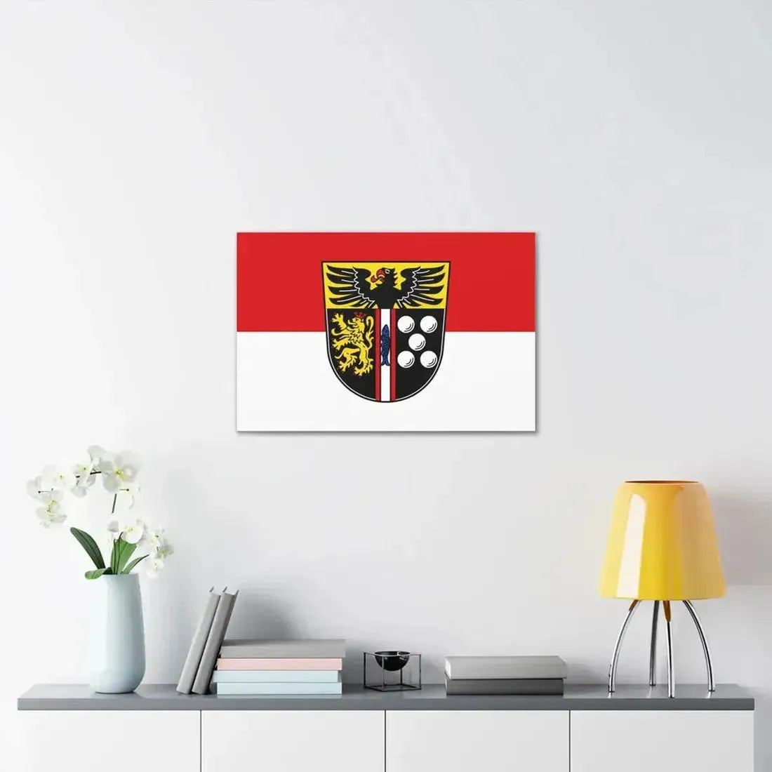 Flag of Kaiserslautern Germany - Canvas Wall Art - The Sticker Space