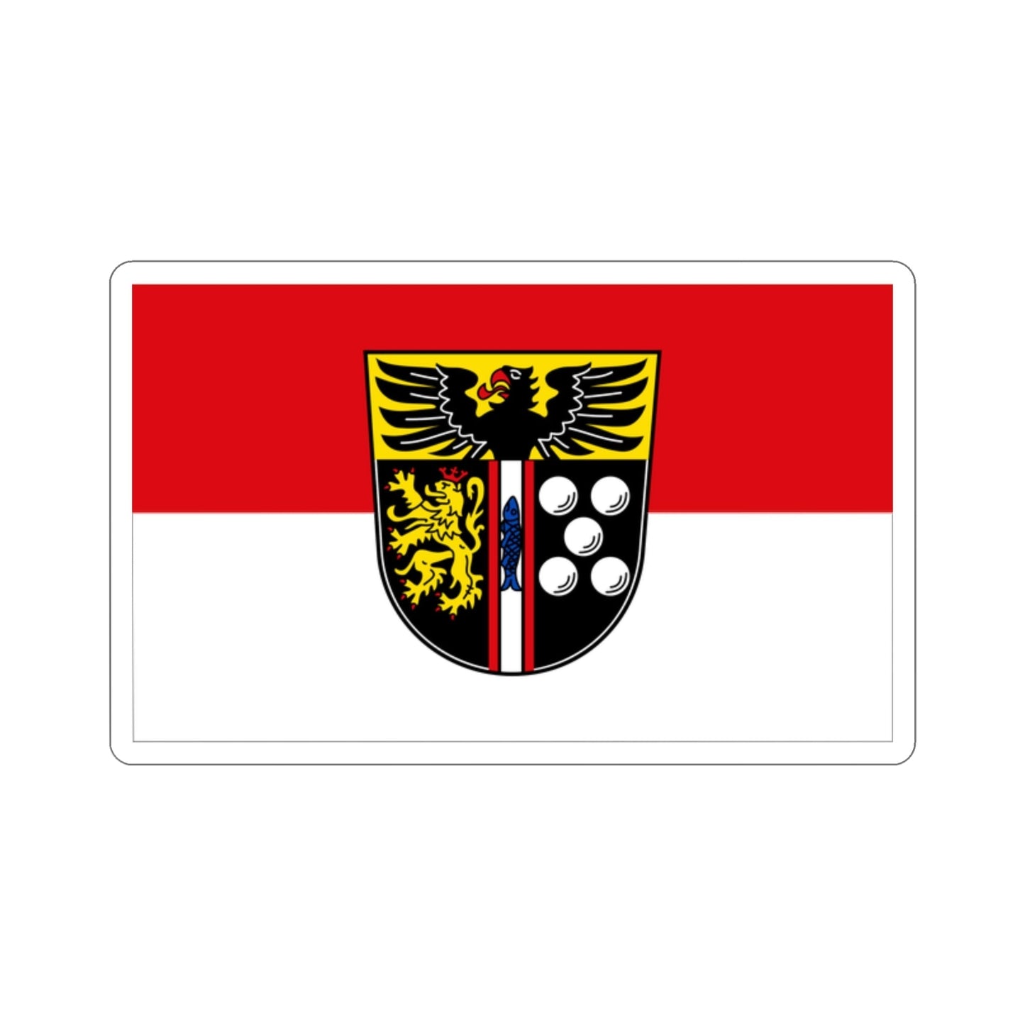 Flag of Kaiserslautern Germany STICKER Vinyl Die-Cut Decal-2 Inch-The Sticker Space