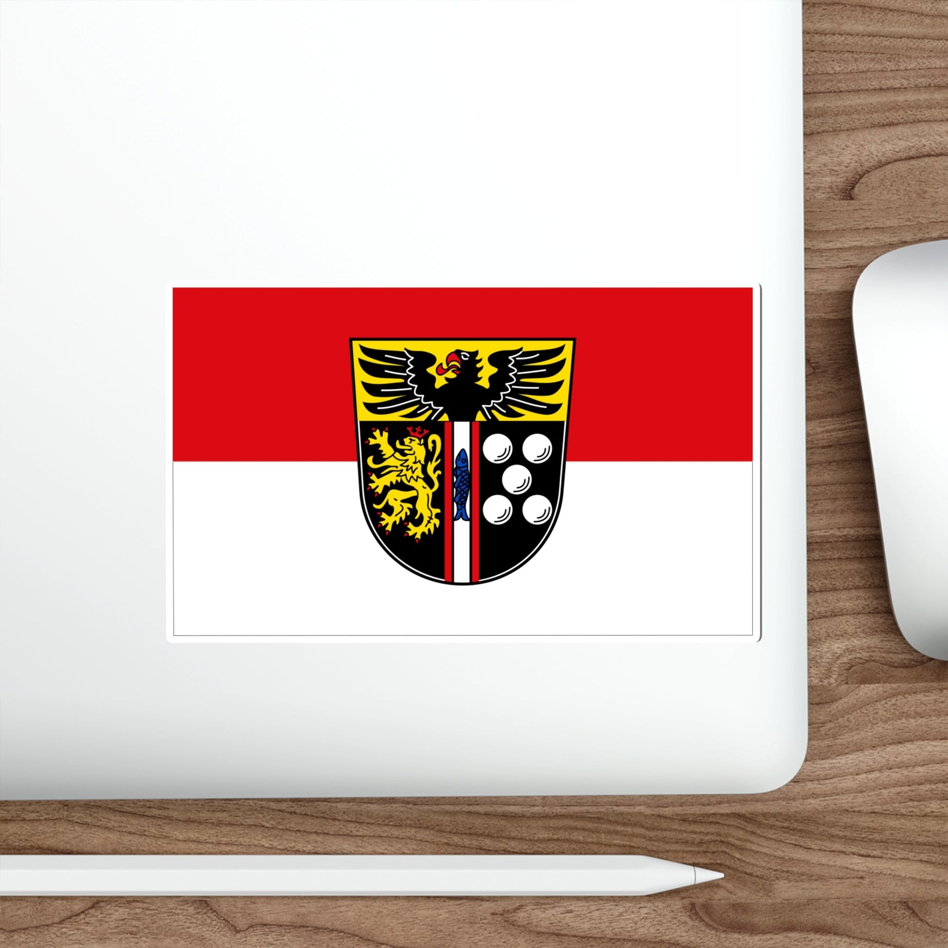 Flag of Kaiserslautern Germany STICKER Vinyl Die-Cut Decal-The Sticker Space