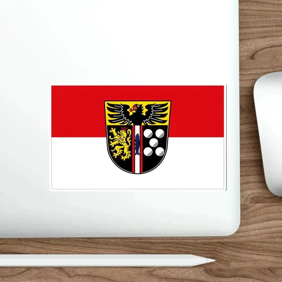 Flag of Kaiserslautern Germany STICKER Vinyl Die-Cut Decal - The Sticker Space