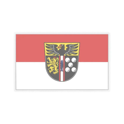 Flag of Kaiserslautern Germany - STICKER Vinyl Kiss-Cut Decal 6 Inch Transparent - The Sticker Space
