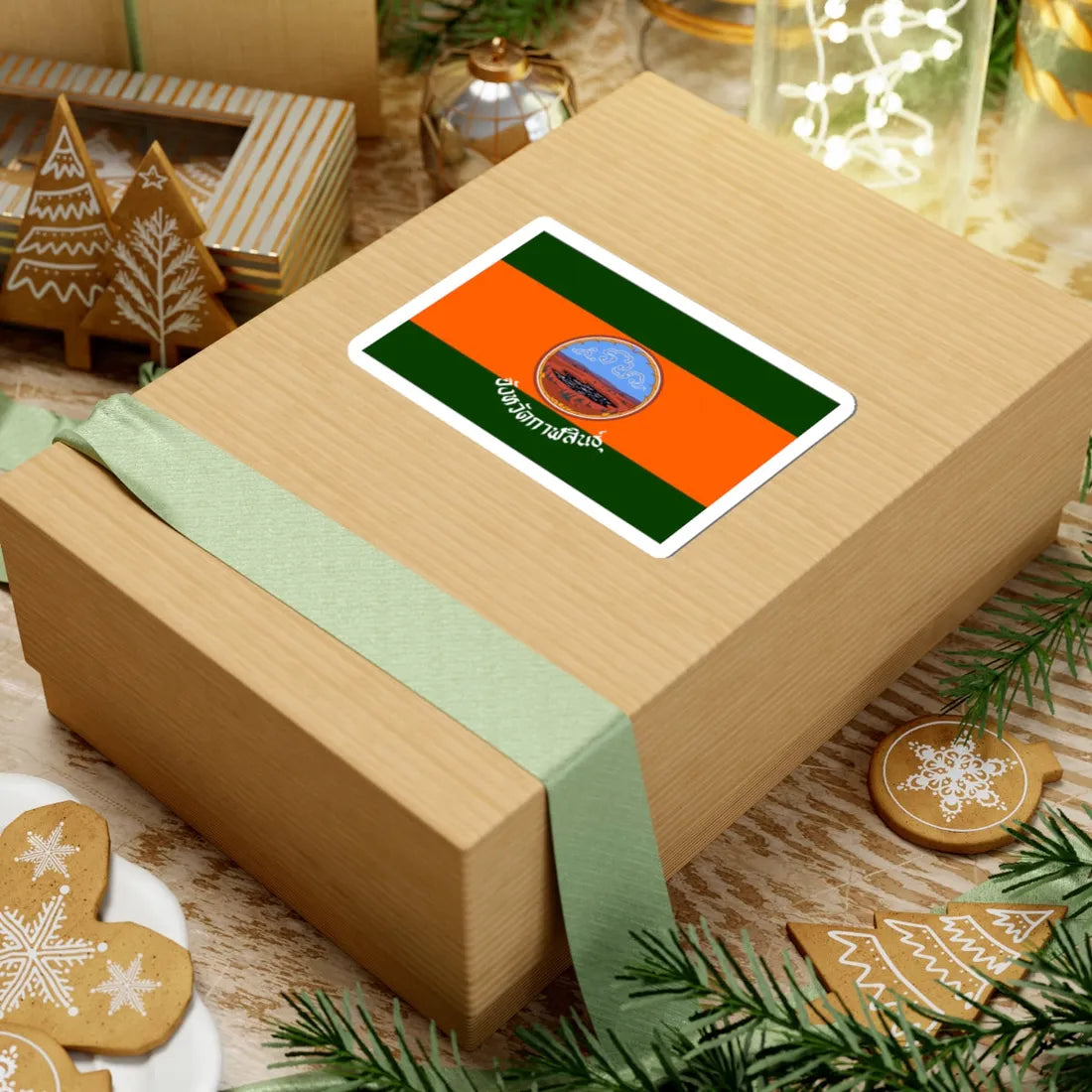 Flag of Kalasin (Thailand) STICKER Vinyl Kiss-Cut Decal - The Sticker Space