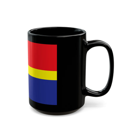 Flag of Kaliningrad Oblast Russia - Black Coffee Mug-The Sticker Space