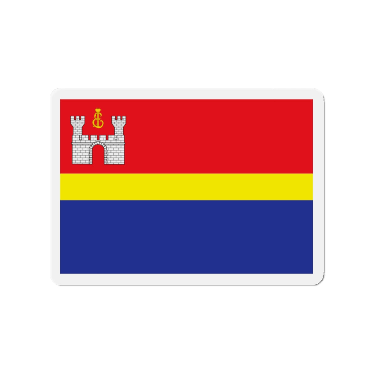 Flag of Kaliningrad Oblast Russia - Die-Cut Magnet-2" x 2"-The Sticker Space