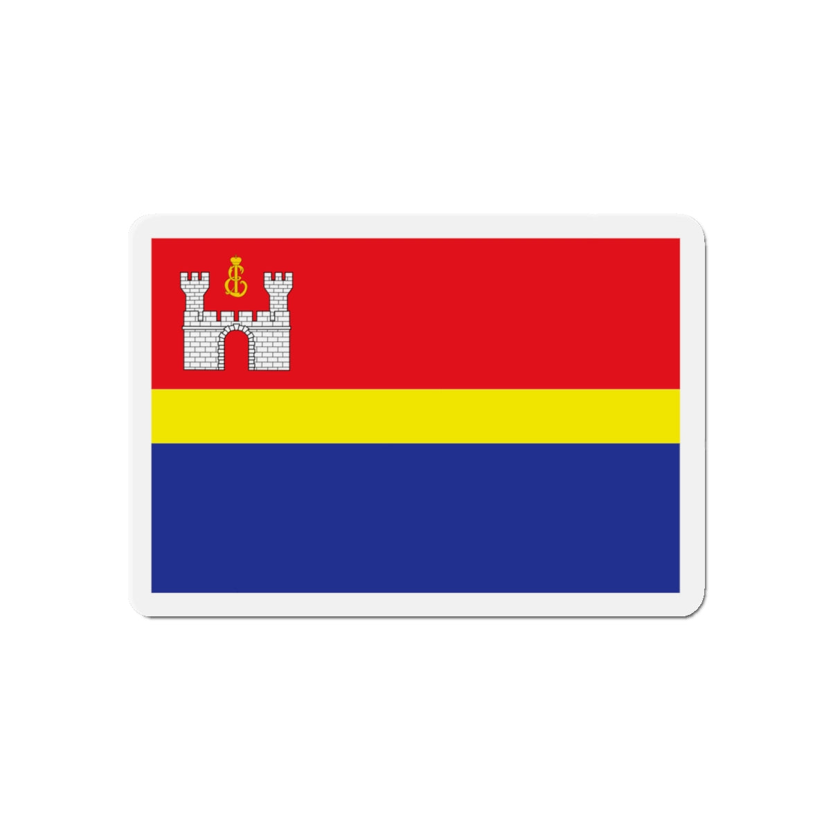 Flag of Kaliningrad Oblast Russia - Die-Cut Magnet-5" x 5"-The Sticker Space