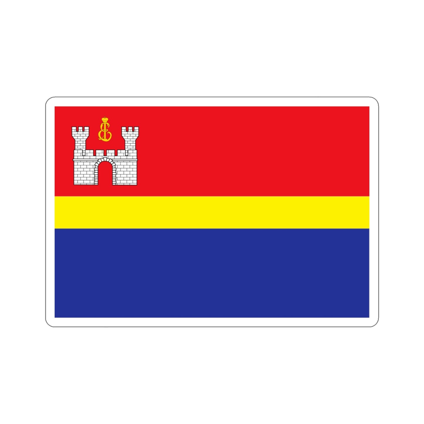 Flag of Kaliningrad Oblast Russia STICKER Vinyl Die-Cut Decal-3 Inch-The Sticker Space