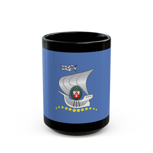 Flag of Kaliningrad Russia - Black Coffee Mug-15oz-The Sticker Space