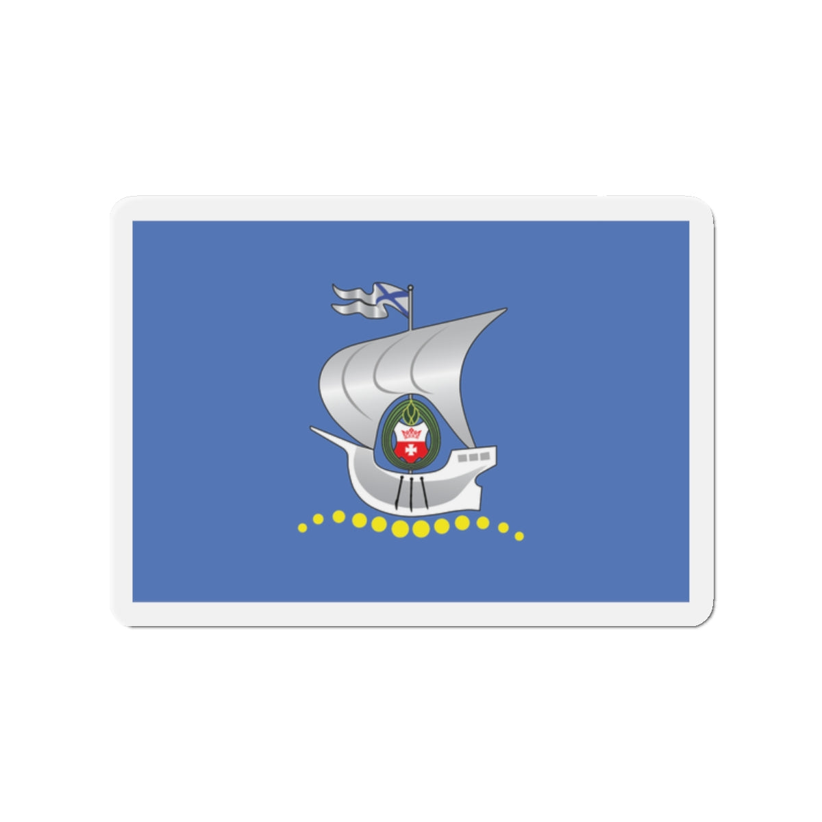 Flag of Kaliningrad Russia - Die-Cut Magnet-2" x 2"-The Sticker Space