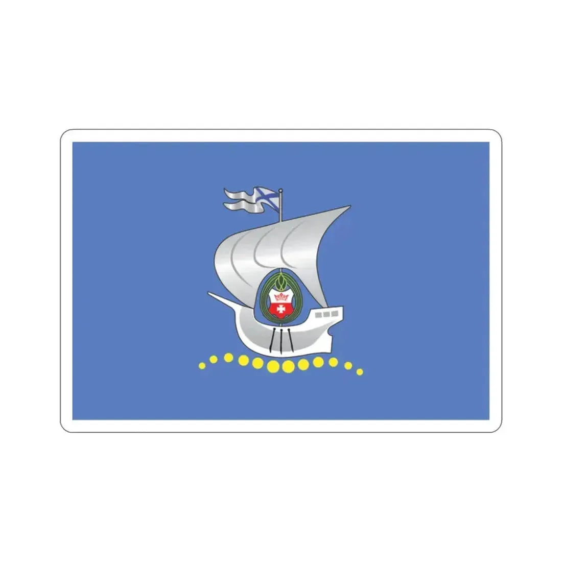 Flag of Kaliningrad Russia STICKER Vinyl Die-Cut Decal 2 Inch - The Sticker Space