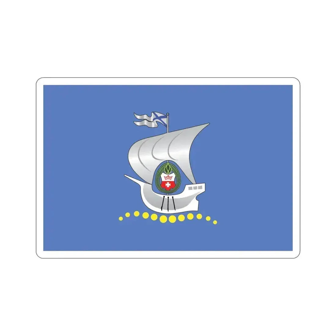 Flag of Kaliningrad Russia STICKER Vinyl Die-Cut Decal 5 Inch - The Sticker Space
