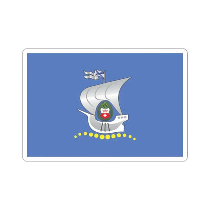 Flag of Kaliningrad Russia - STICKER Vinyl Kiss-Cut Decal 4 Inch White - The Sticker Space
